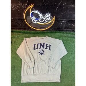 New Hampshire Wildcats MV Sport Light Green Crewneck Sweatshirt Men's Size Large